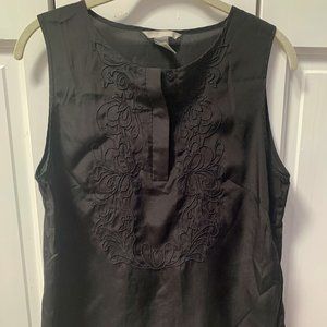 Black Embossed Blouse